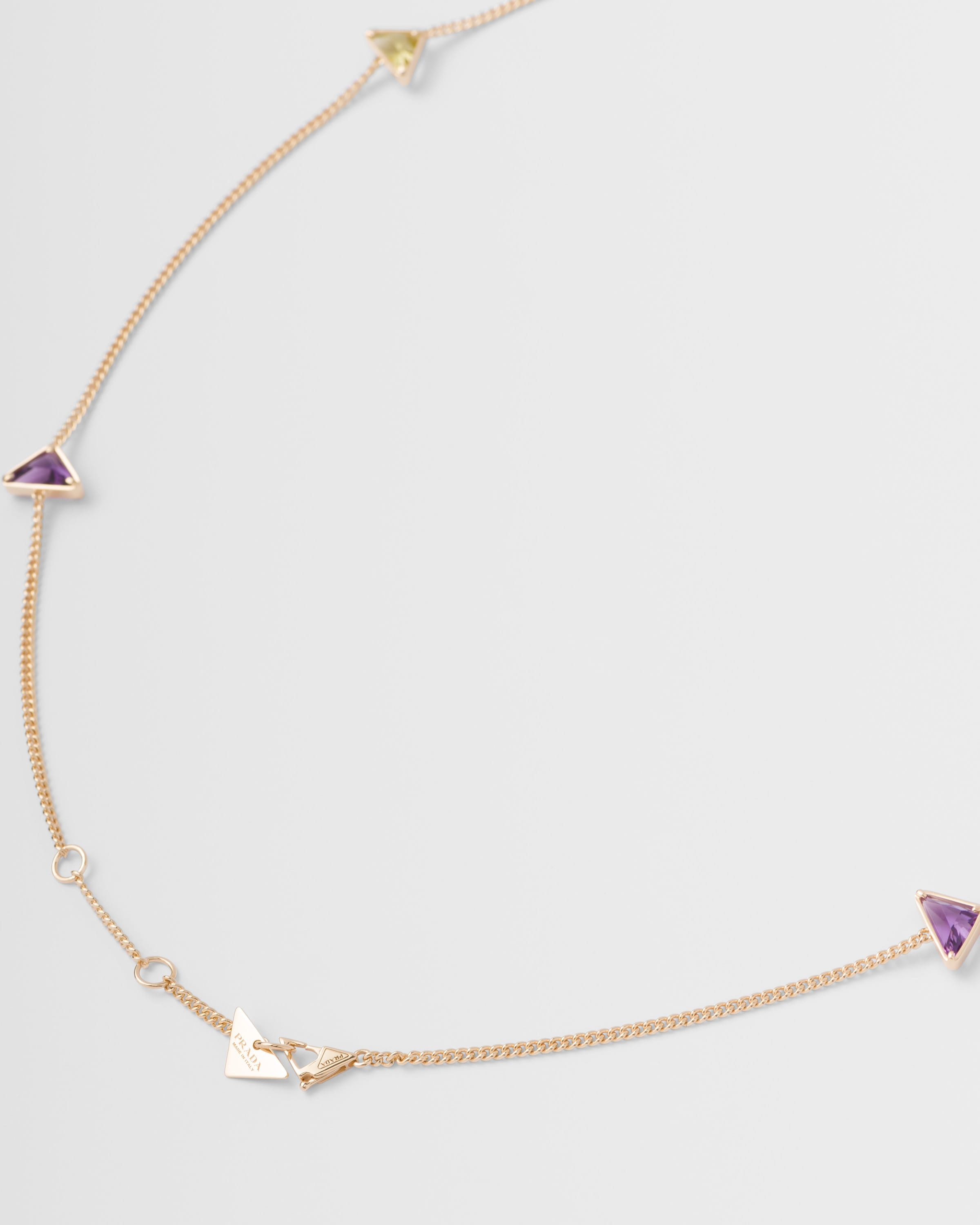 Eternal Gold necklace in yellow gold with semi-precious stones - 4