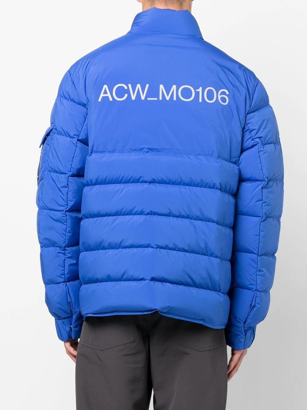 logo padded jacket - 4