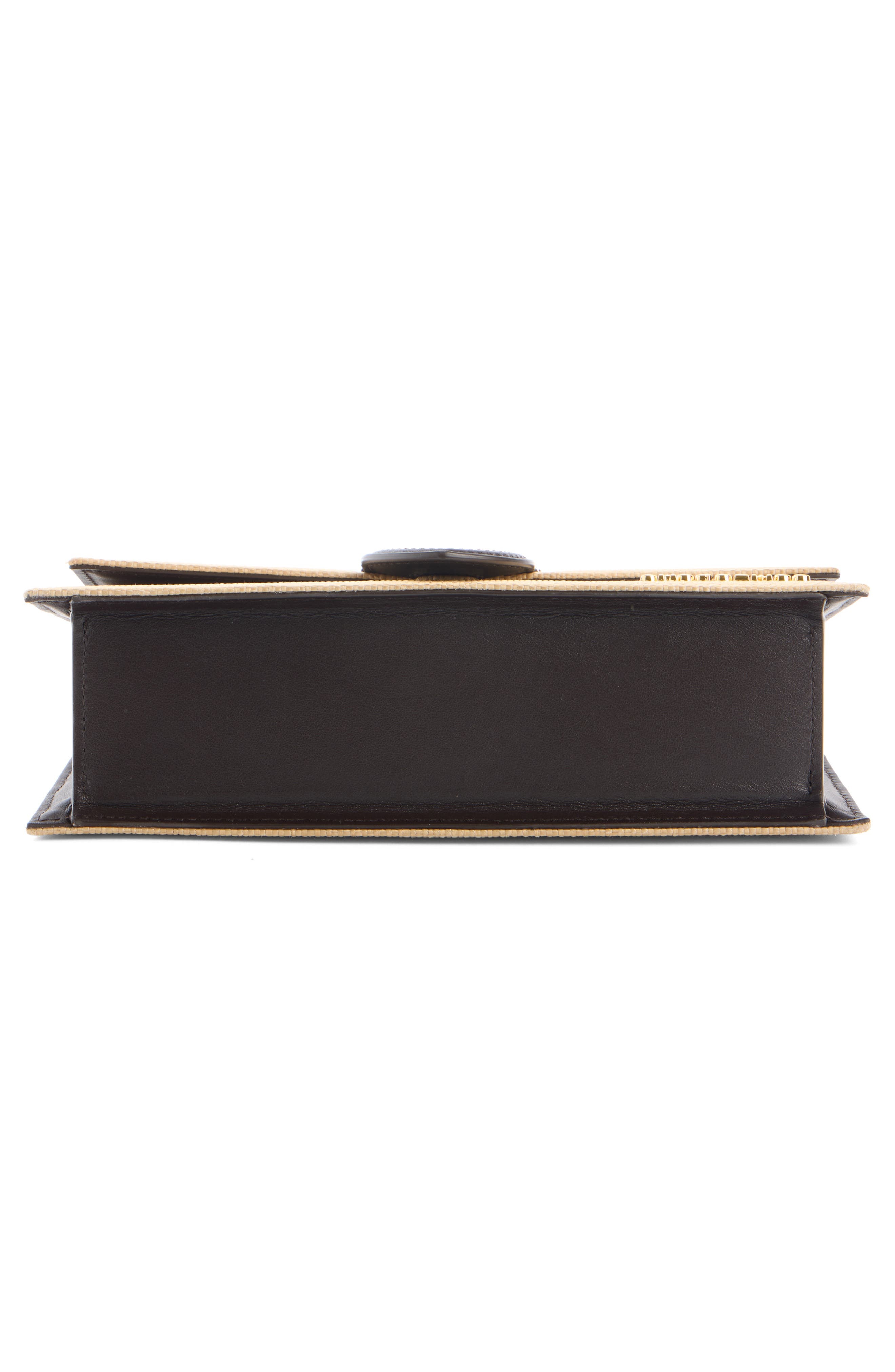 Jacquemus Le Grand Bambino Woven Straw Top Handle Bag in Natural /Dark Brown 1Ff at Nordstrom - 5