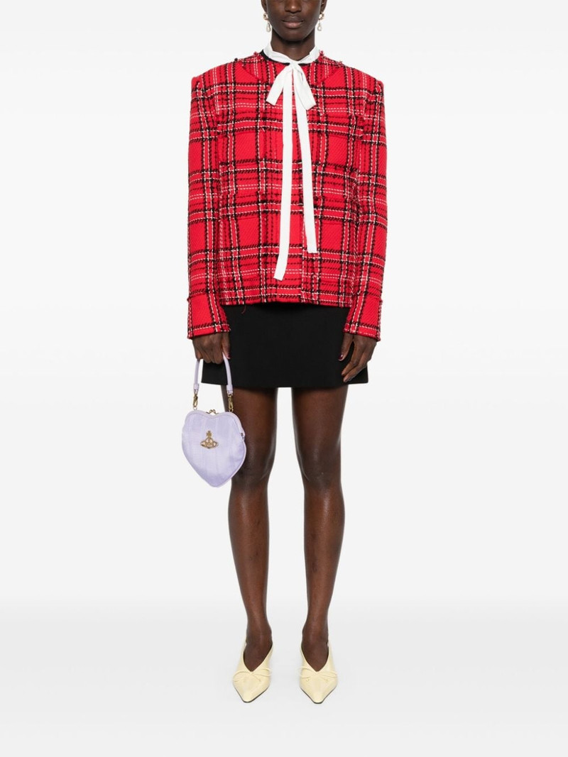 MSGM checked tweed jacket outlook