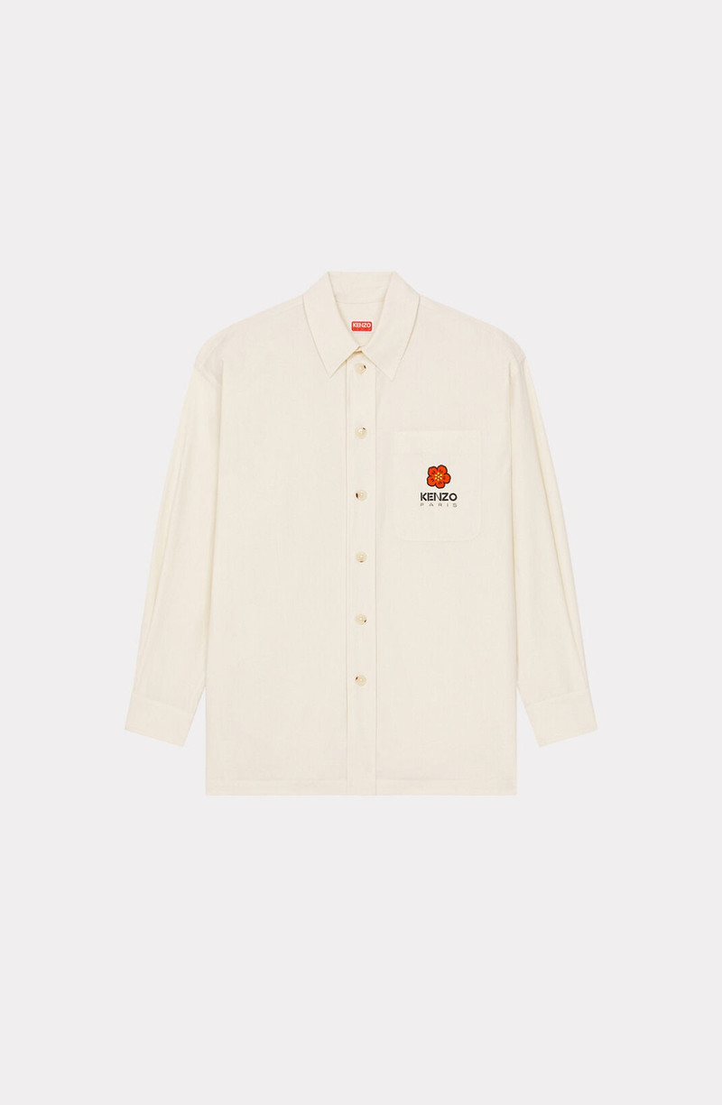 'BOKE FLOWER' Crest oversized shirt 1