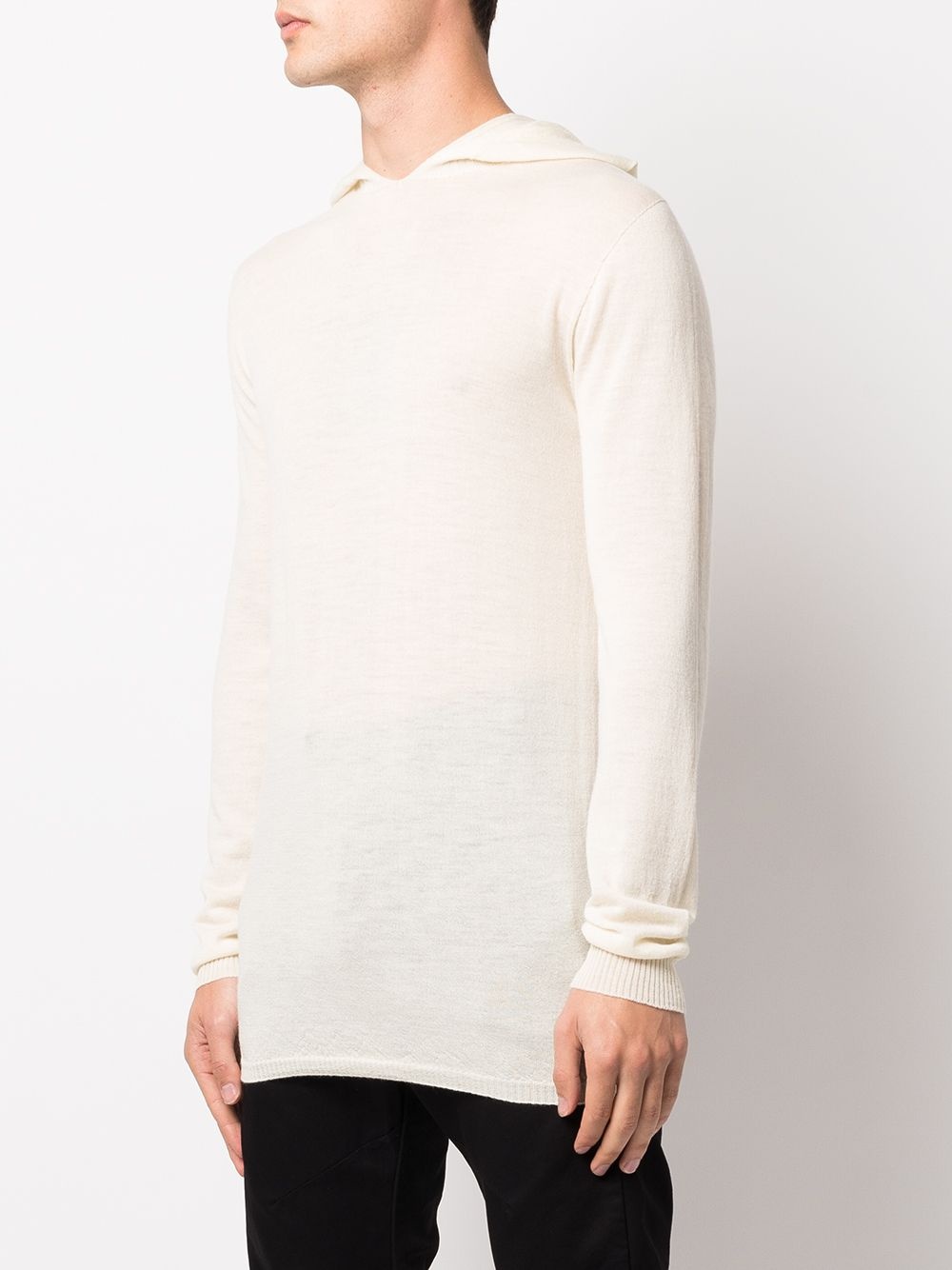 fine-knit wool hoodie - 3