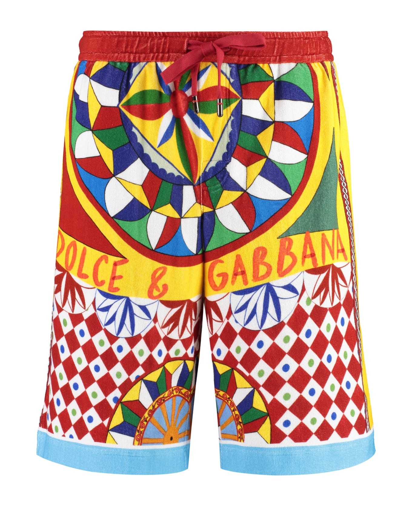 Printed Cotton Shorts - 1