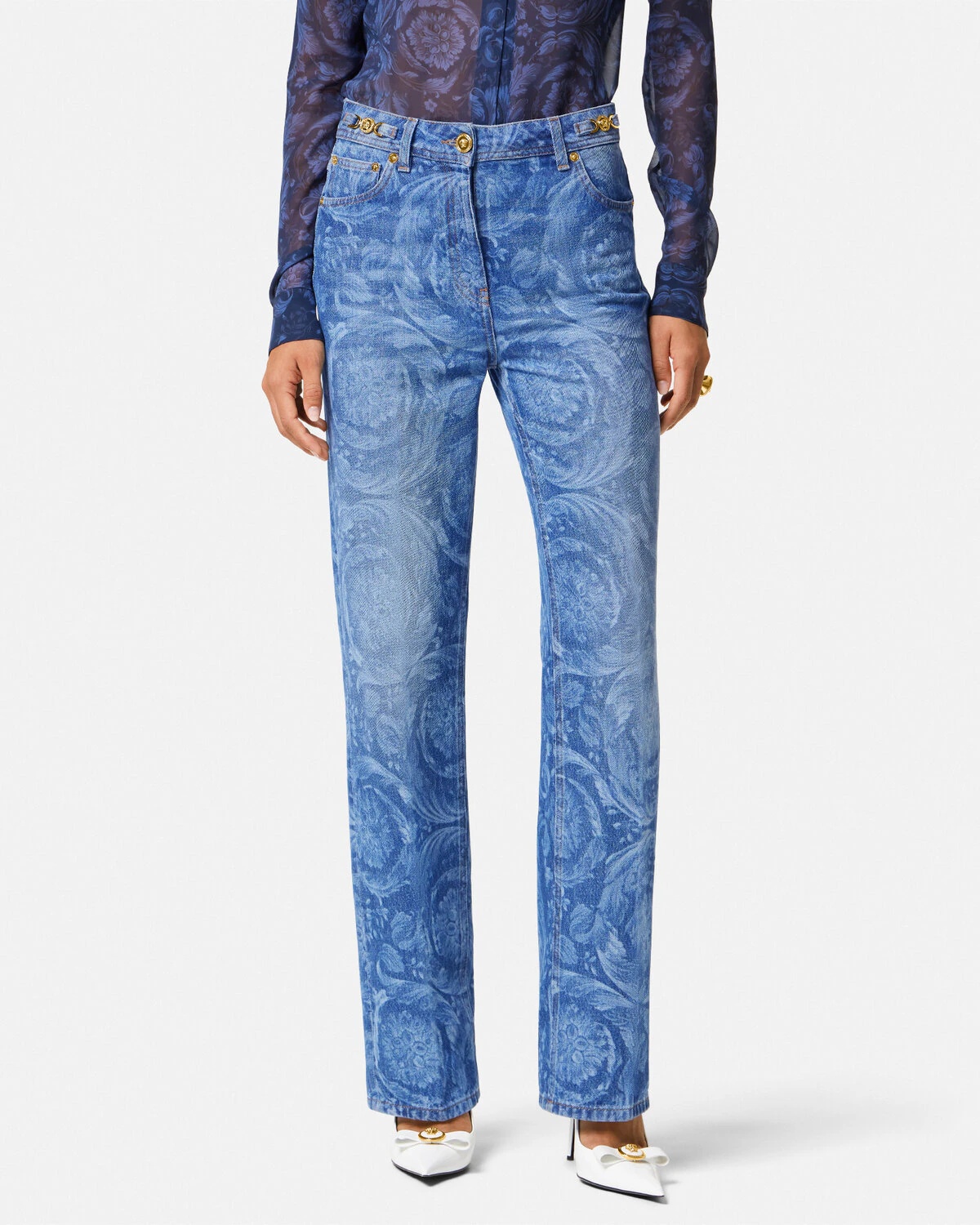 Barocco Regular Fit Jeans - 4