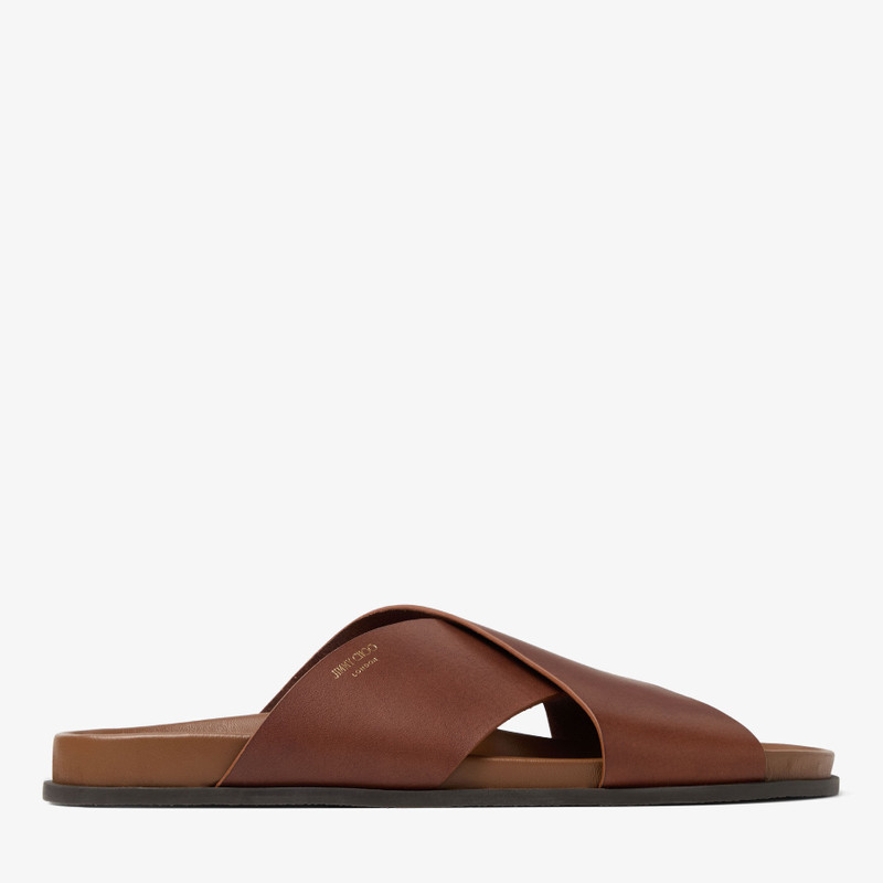 Sol Slide Cigar Vachetta Leather Slides 1