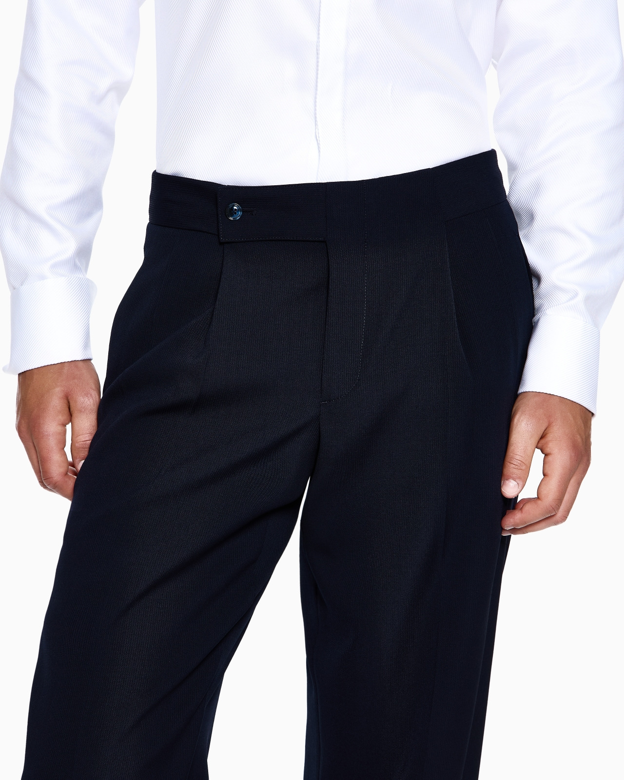ROYAL LINE DOUBLE-BREASTED SUIT IN CANNETÉ WOOL CRÊPE - 5
