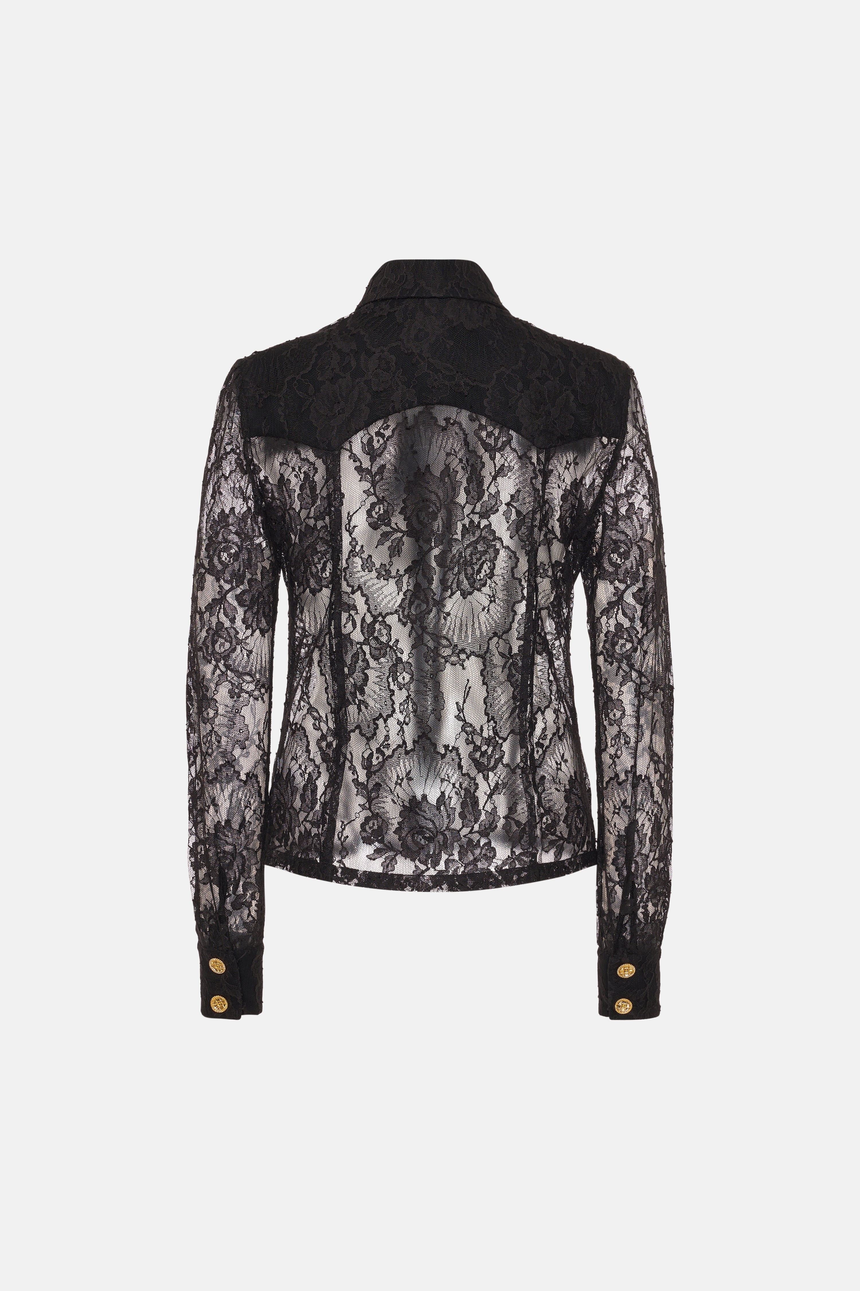 LACE SHIRT WITH BUTTONS - 2
