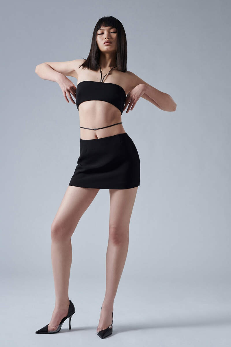 ICON LEATHER TRIMMED TOP 4