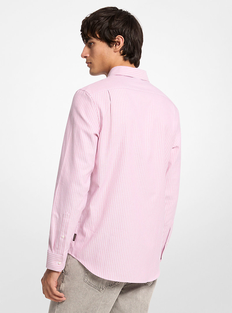 MICHAEL KORS Classic-Fit Striped Cotton Shirt outlook