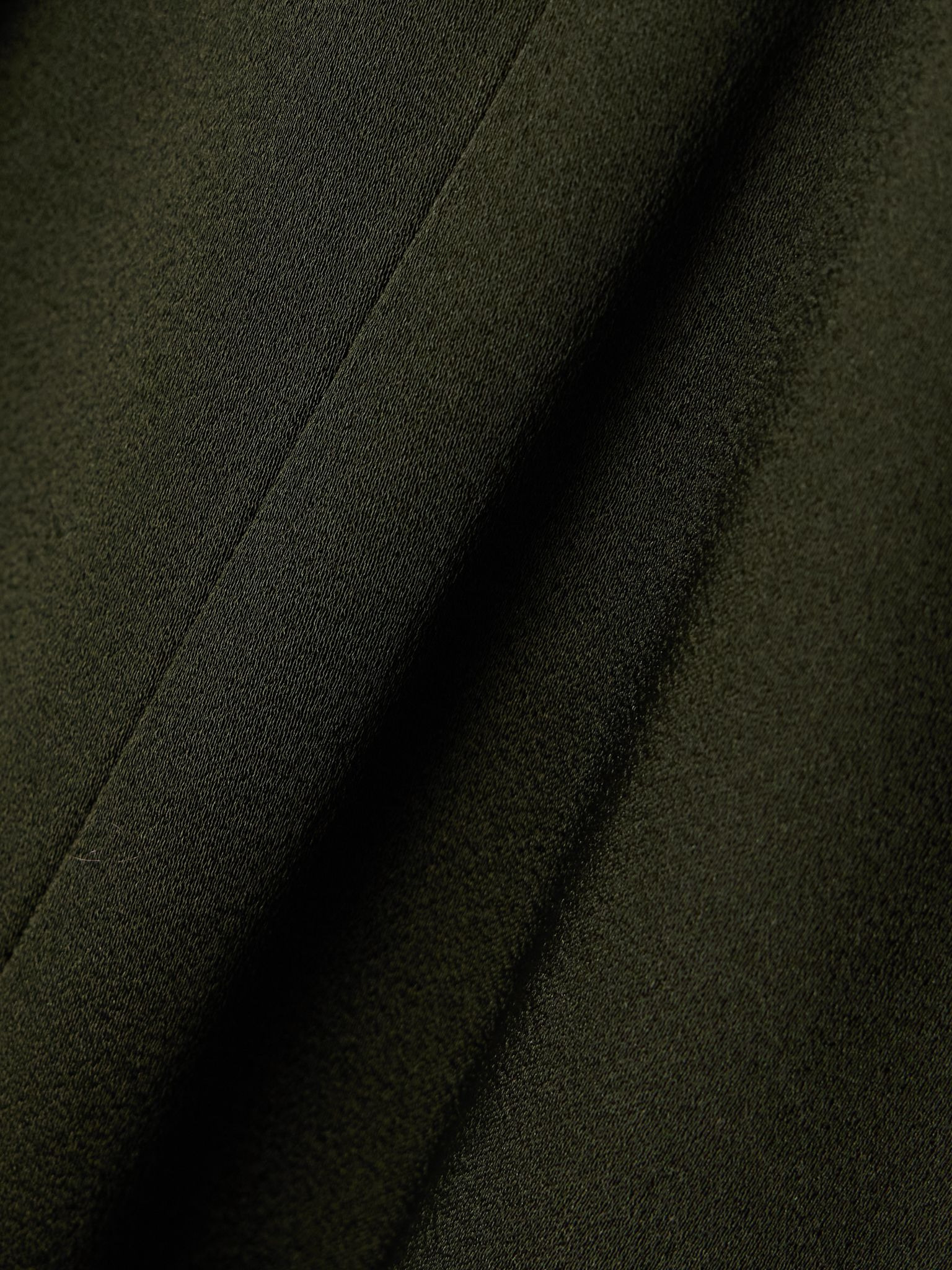 Draped satin blouse Dark green - 5