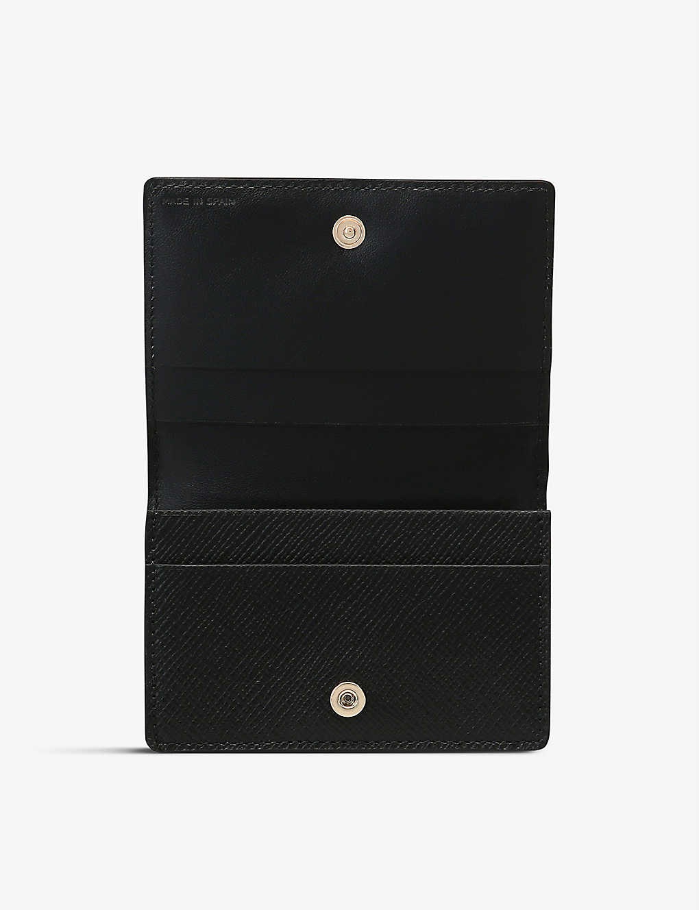 Panama folded leather card case - 2