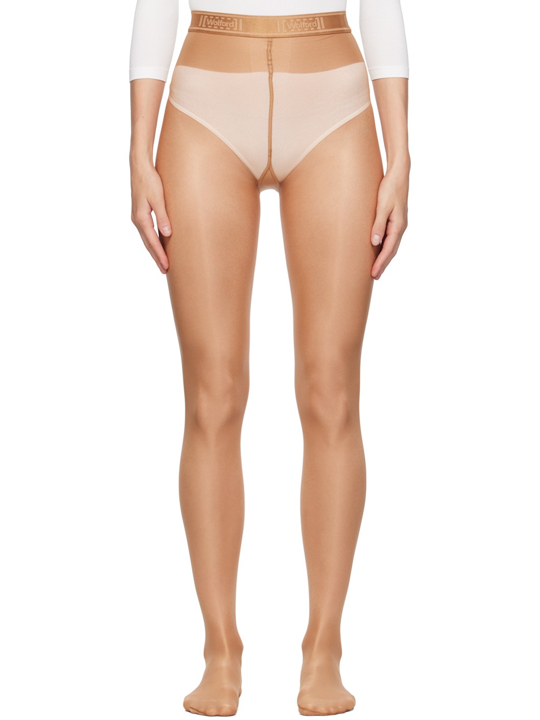 Beige Neon 40 Tights - 1