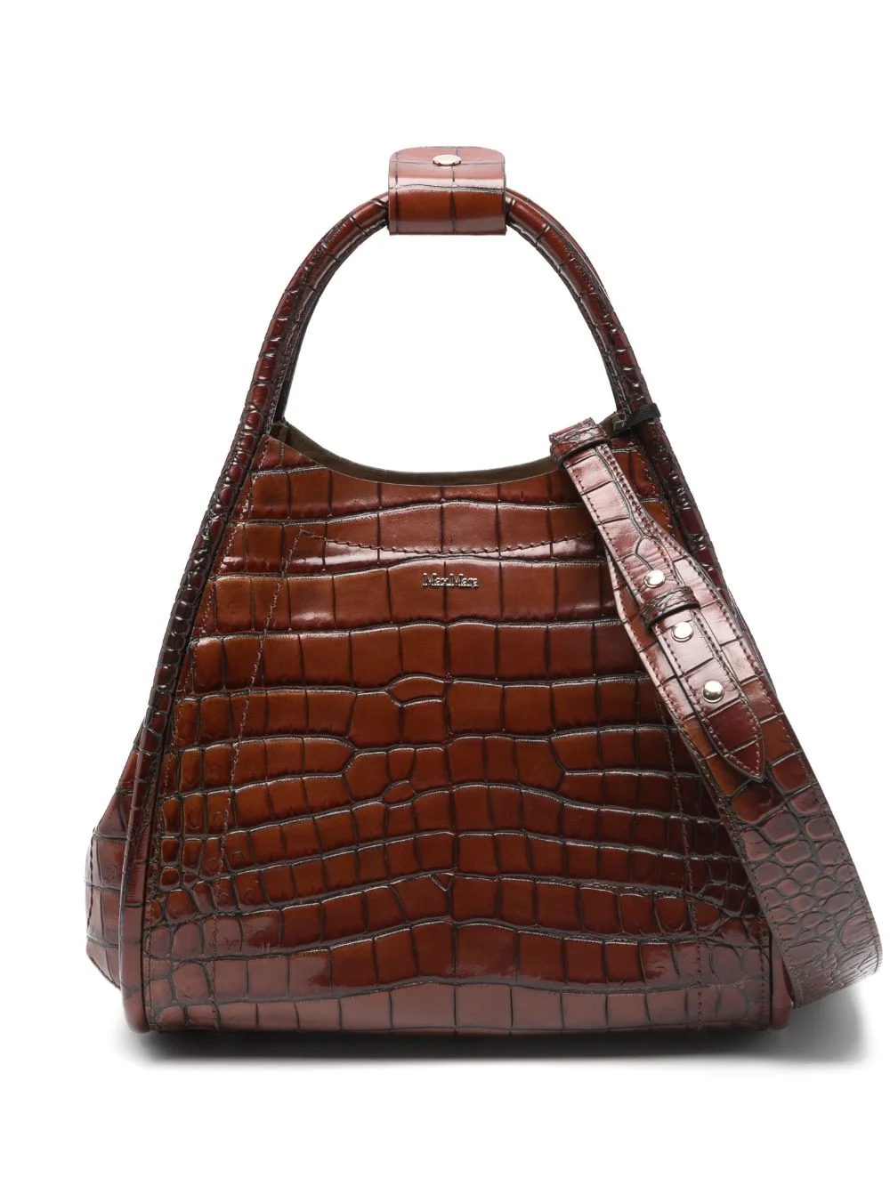 embossed-croc tote bag - 1