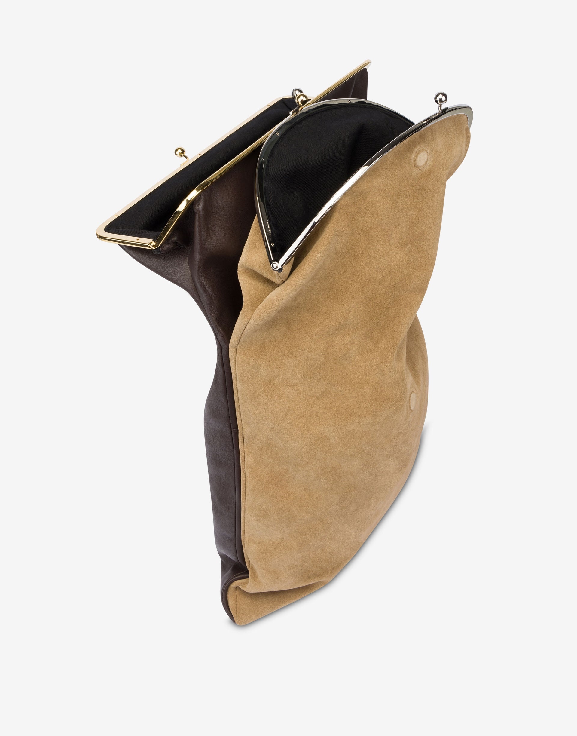 SUEDE AND LEATHER DOUBLE BAG - 2