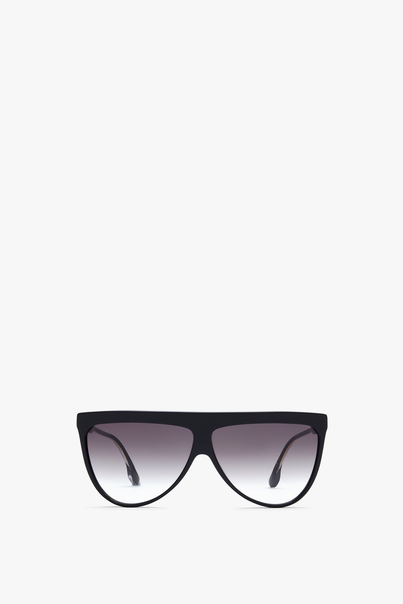 Flat Top V Sunglasses in Black 1