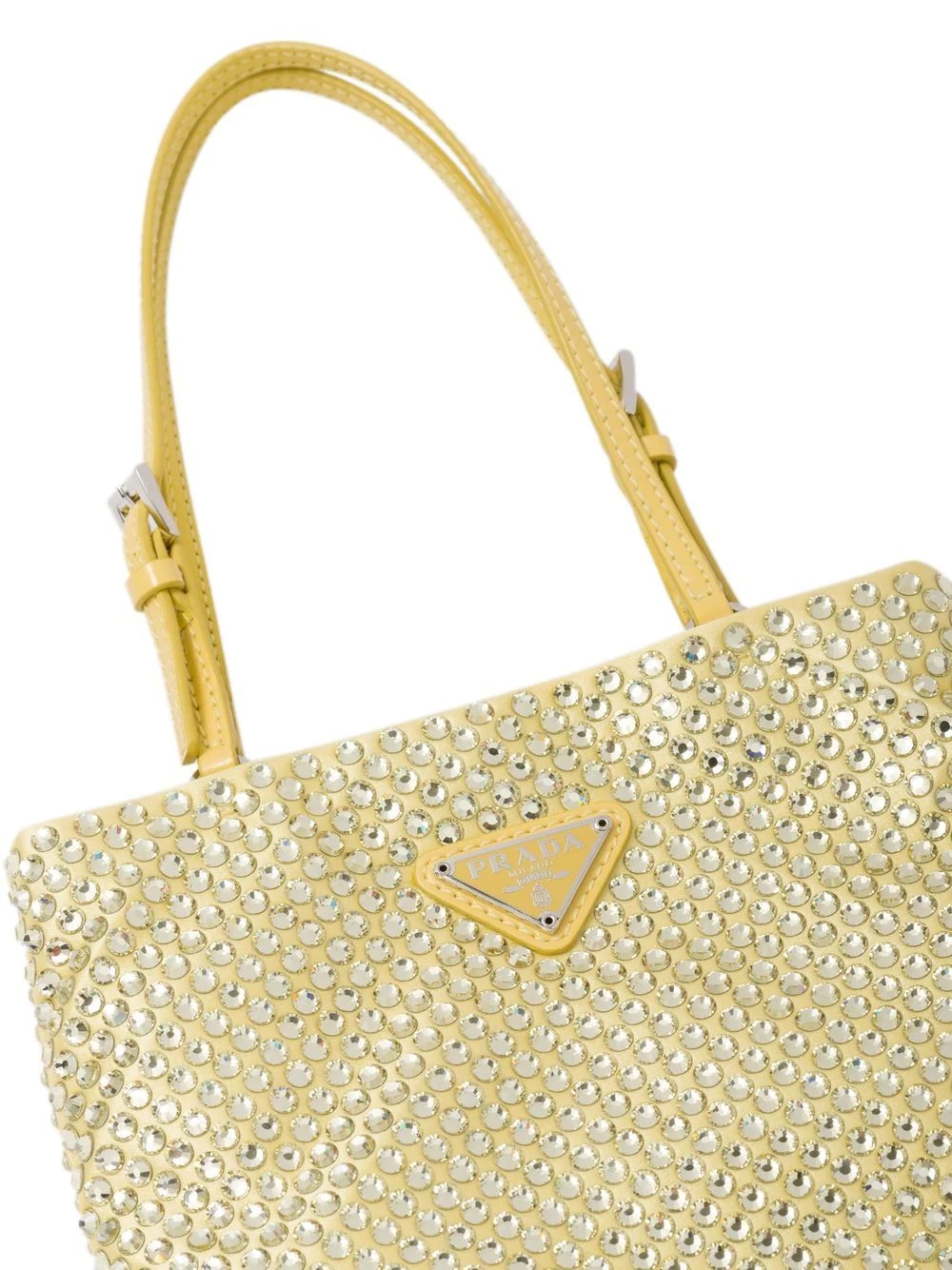 crystal-embellished satin handbag - 6