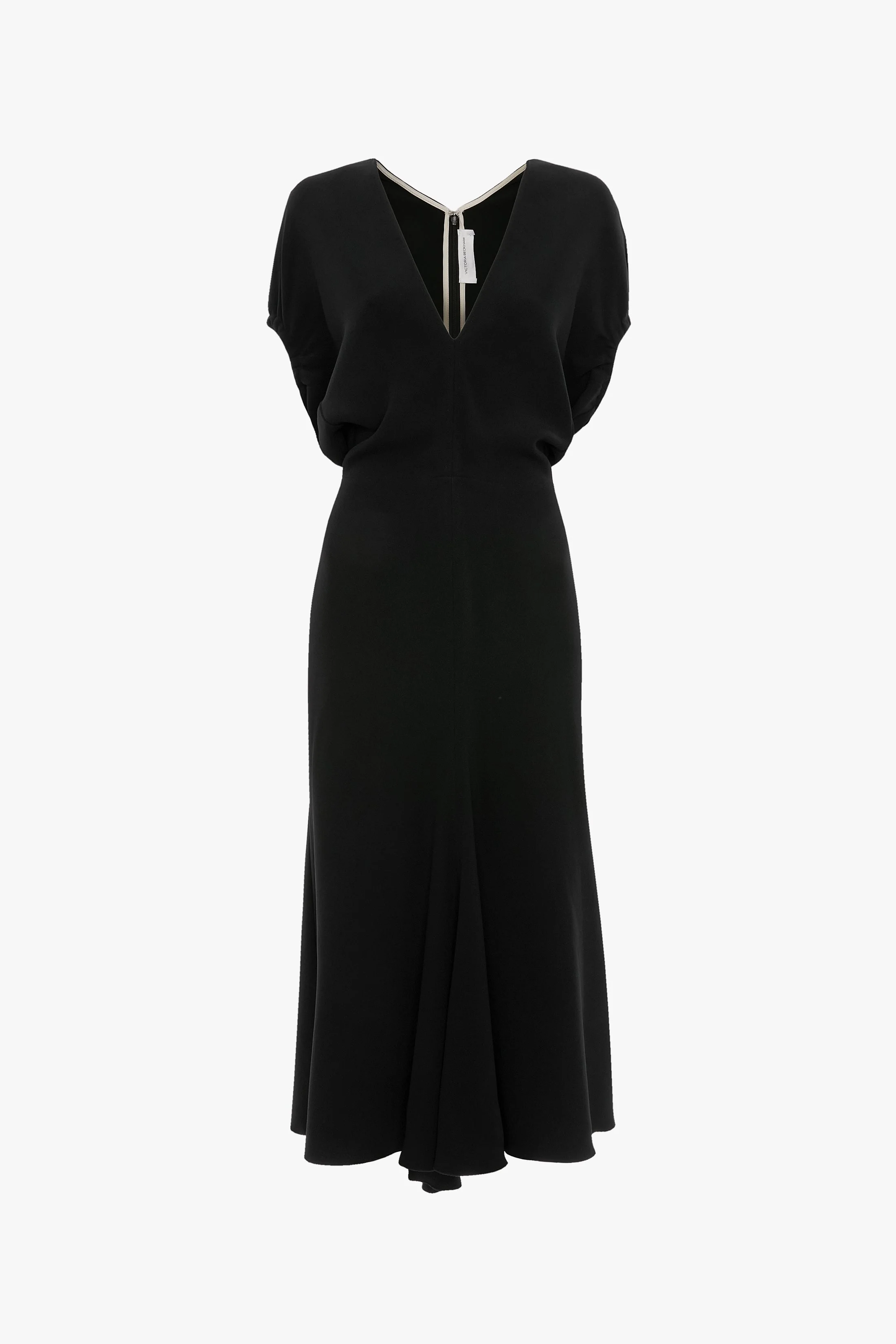 Edith Midi Dress In Black - 1