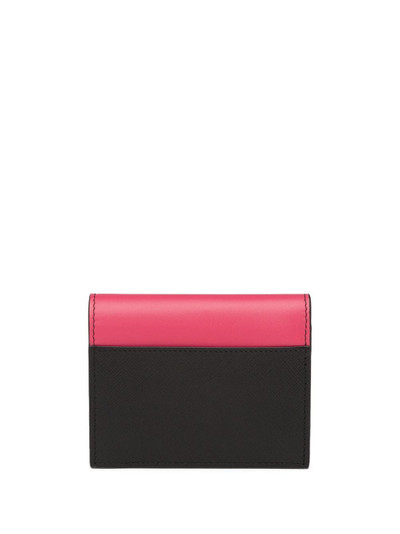 Prada small logo-plaque wallet outlook