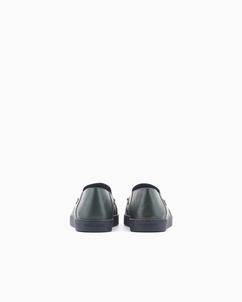 GIORGIO ARMANI NAPPA-LEATHER SLIP-ONS outlook
