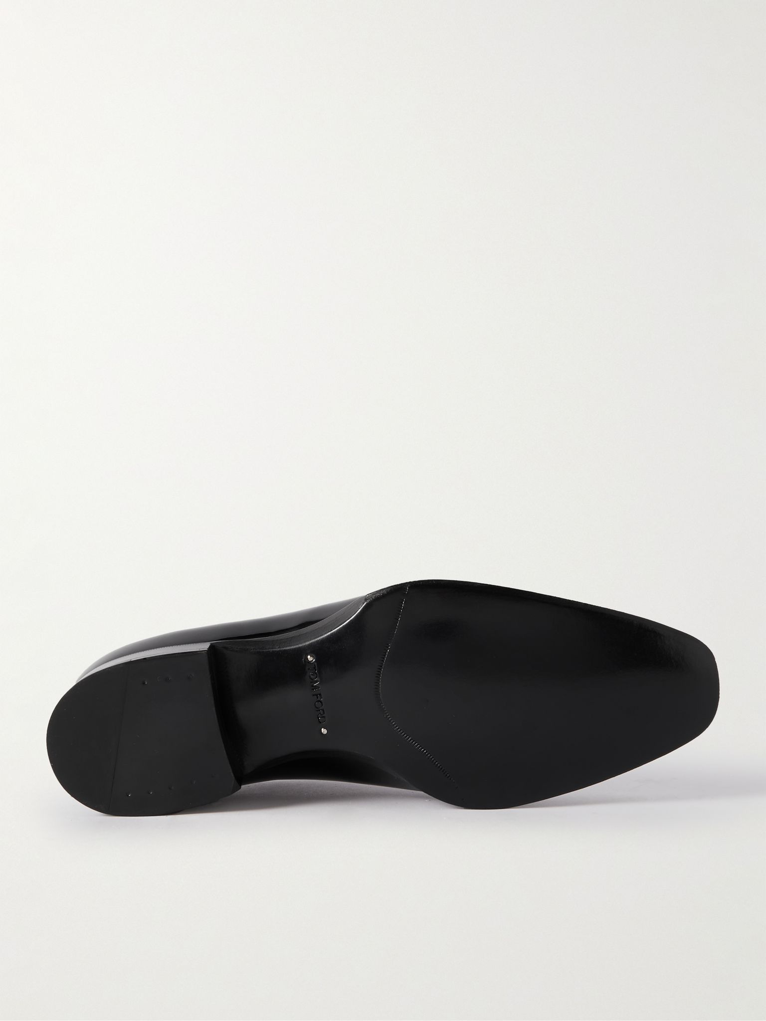 Elkan Whole-Cut Patent-Leather Oxford Shoes Black - 3
