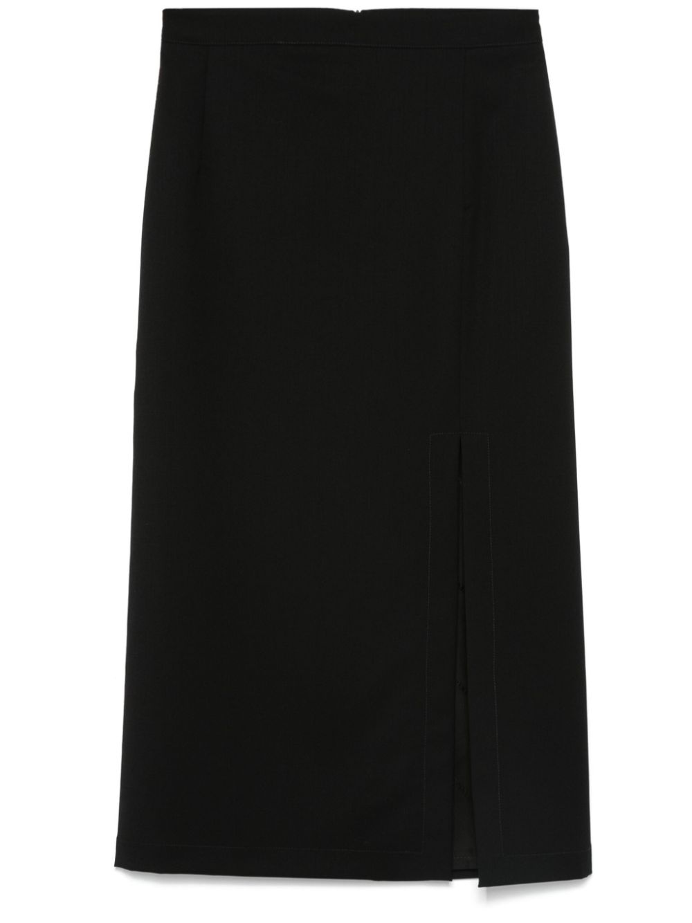 side-slit pencil skirt - 1