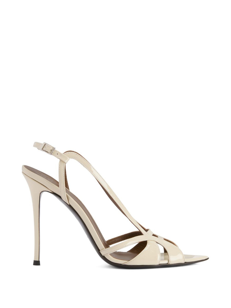 Intriigo Zoe geometric-pattern buckle leather sandals 1