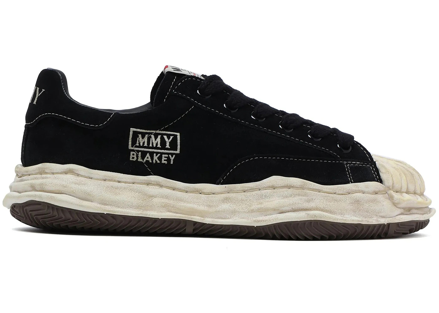 Maison Mihara Yasuhiro Blakey OG Sole Suede Low Black White - 1