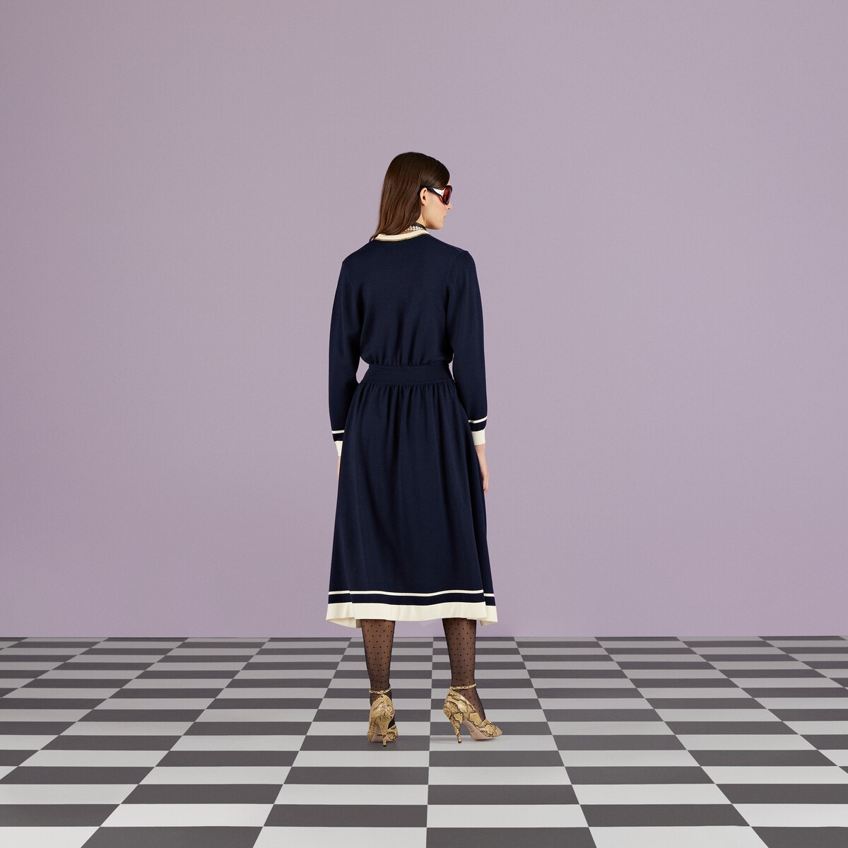 Wool midi dress - 6