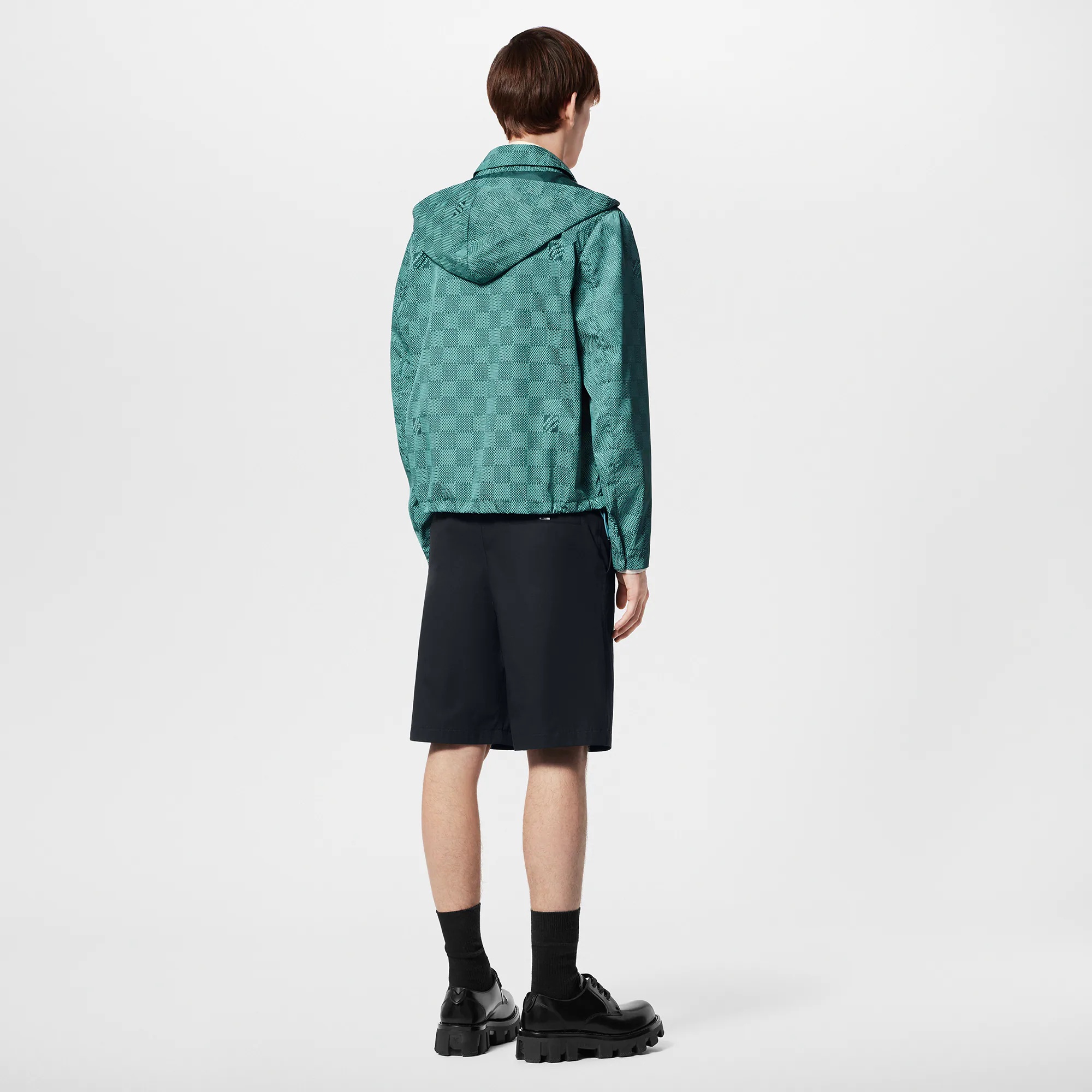 Printed Nylon Hooded Windbreaker - 3