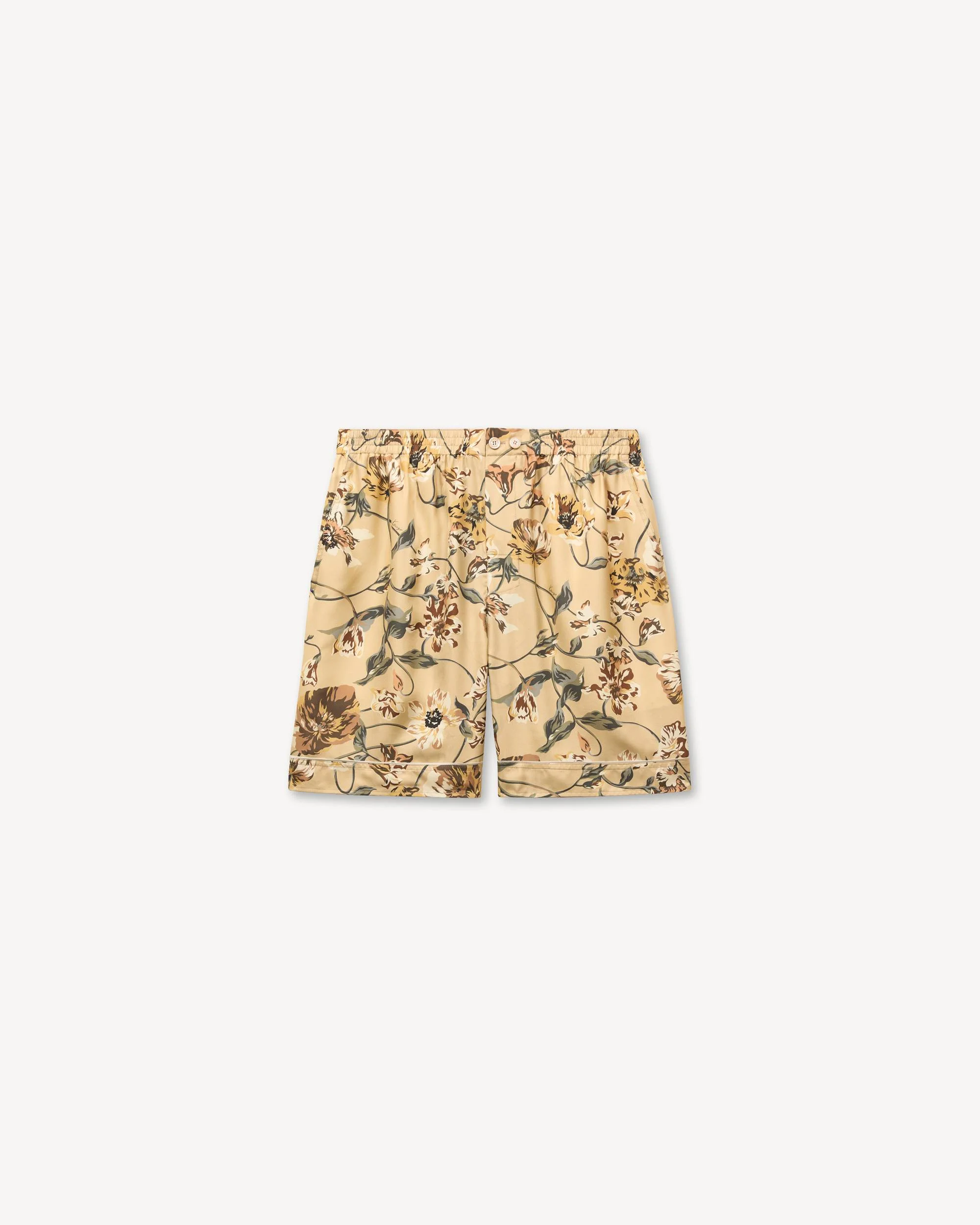 'KENZO Wildflower' elasticated shorts in silk - 1