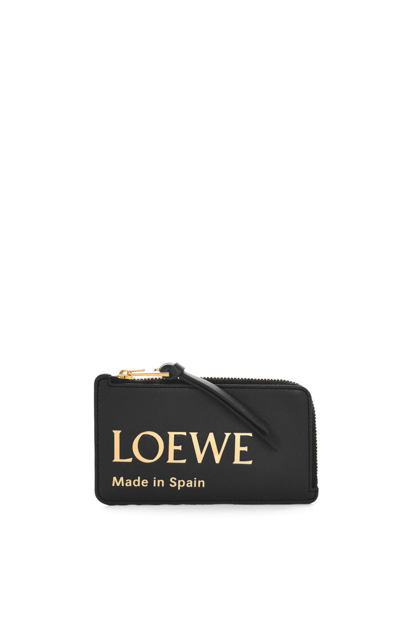 Embossed LOEWE coin cardholder in shiny nappa calfskin 1