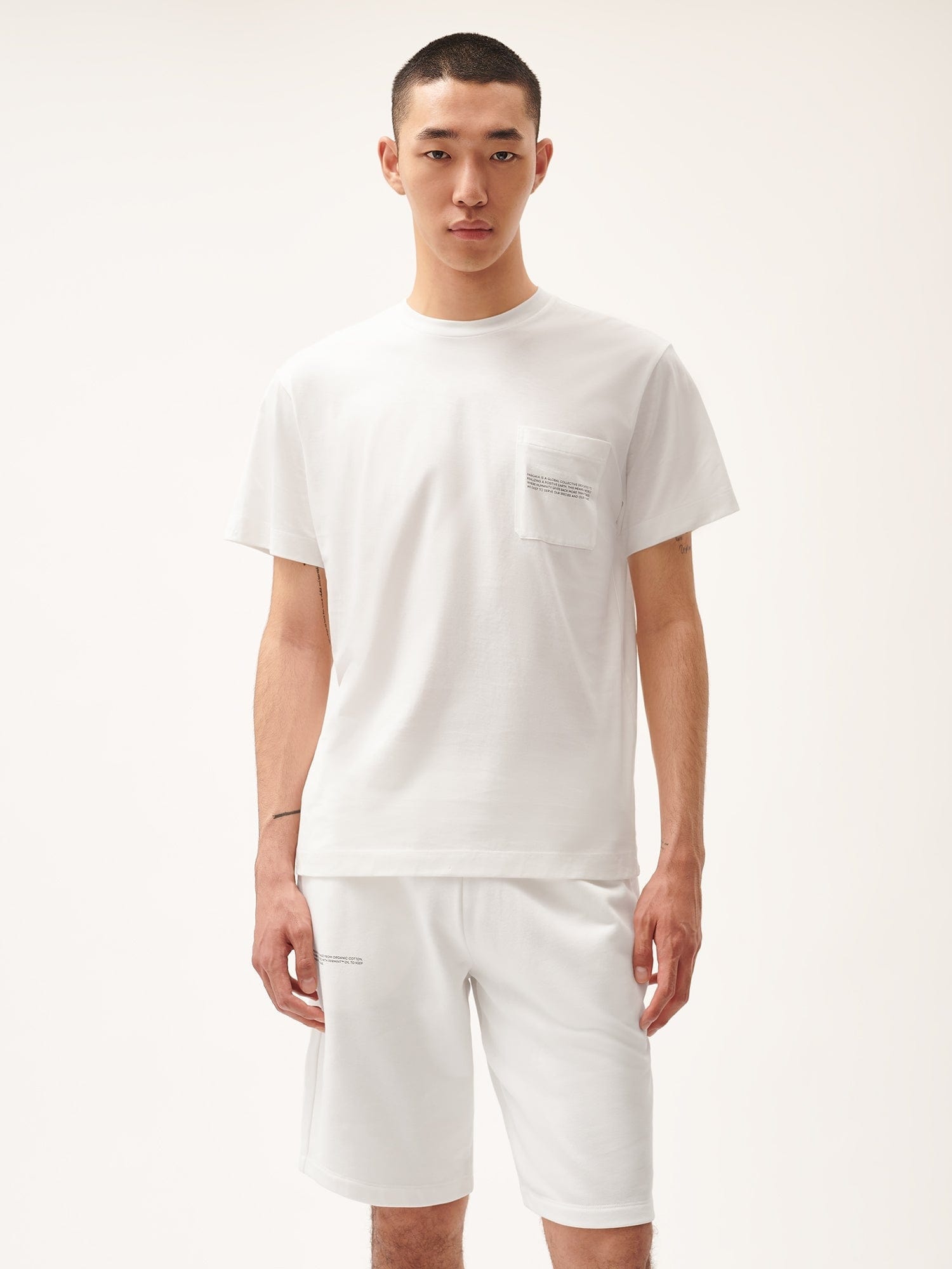 Mens 365 Lightweight Pocket T-Shirt - Off-White - 2