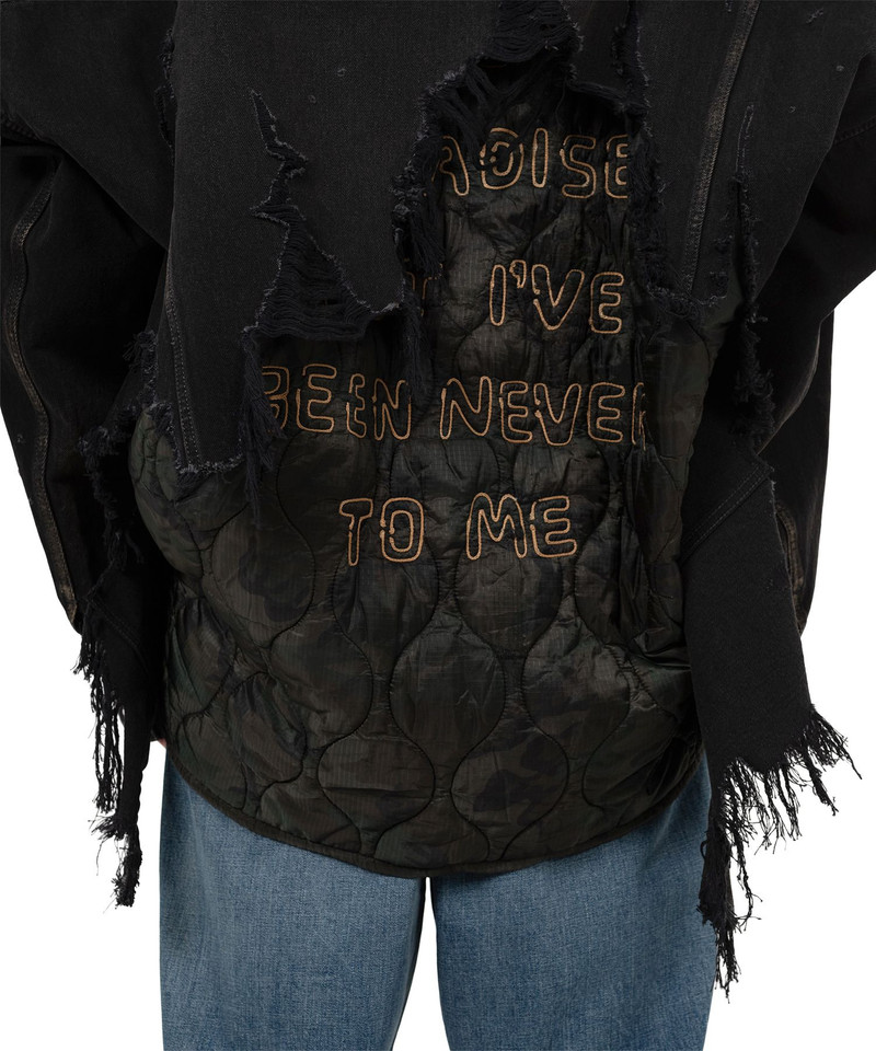Military Jacket Layered Denim Jacket 9