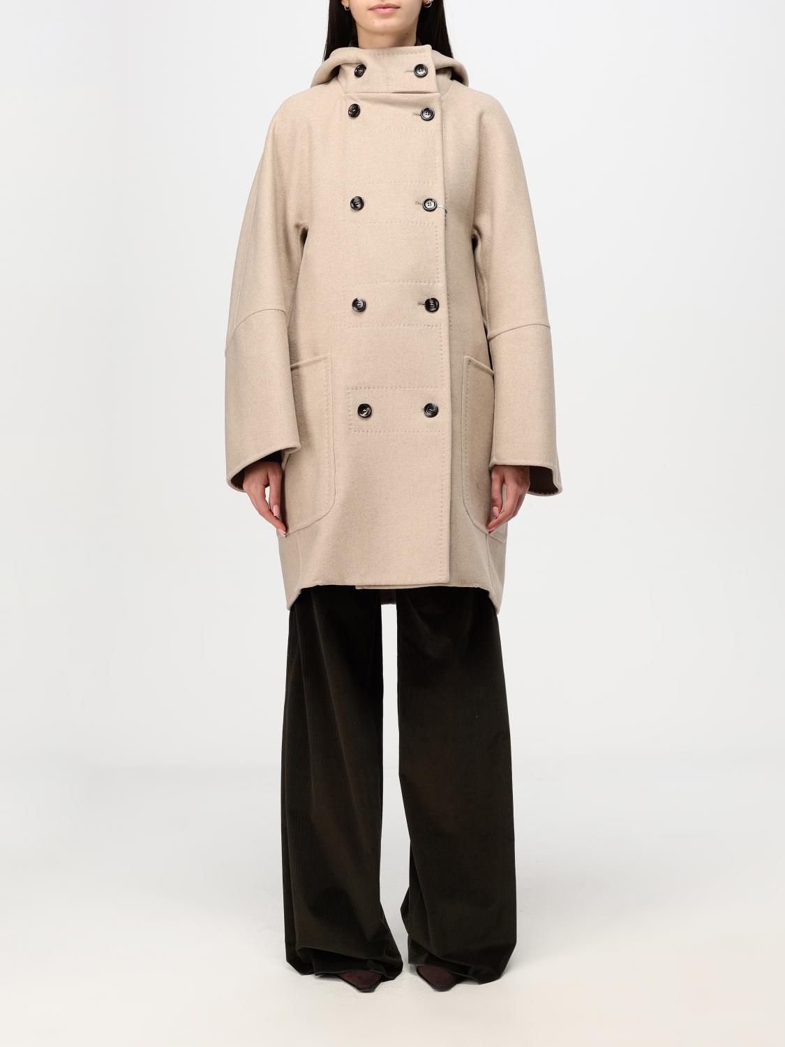 Max Mara Max Mara Coat Woman Beige Women | luosophy | REVERSIBLE
