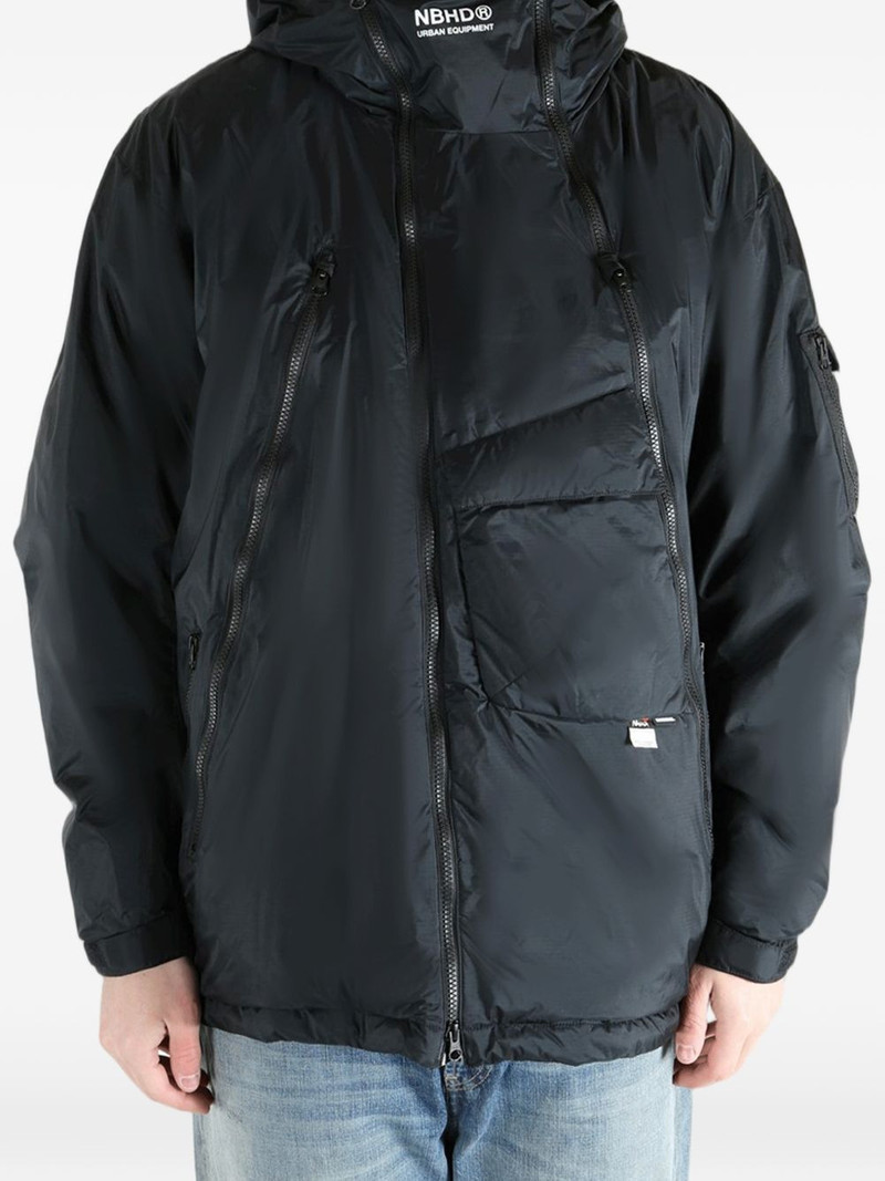 NEIGHBORHOOD x Nanga hooded zip-up jacket outlook