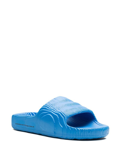 adidas Adilette 22 "Bright Blue" slides outlook