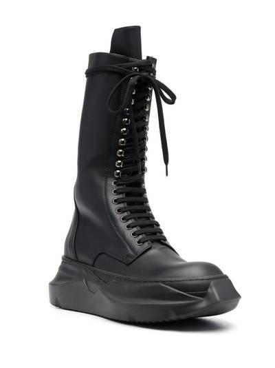 Rick Owens DRKSHDW chunky lace-up leather boots outlook