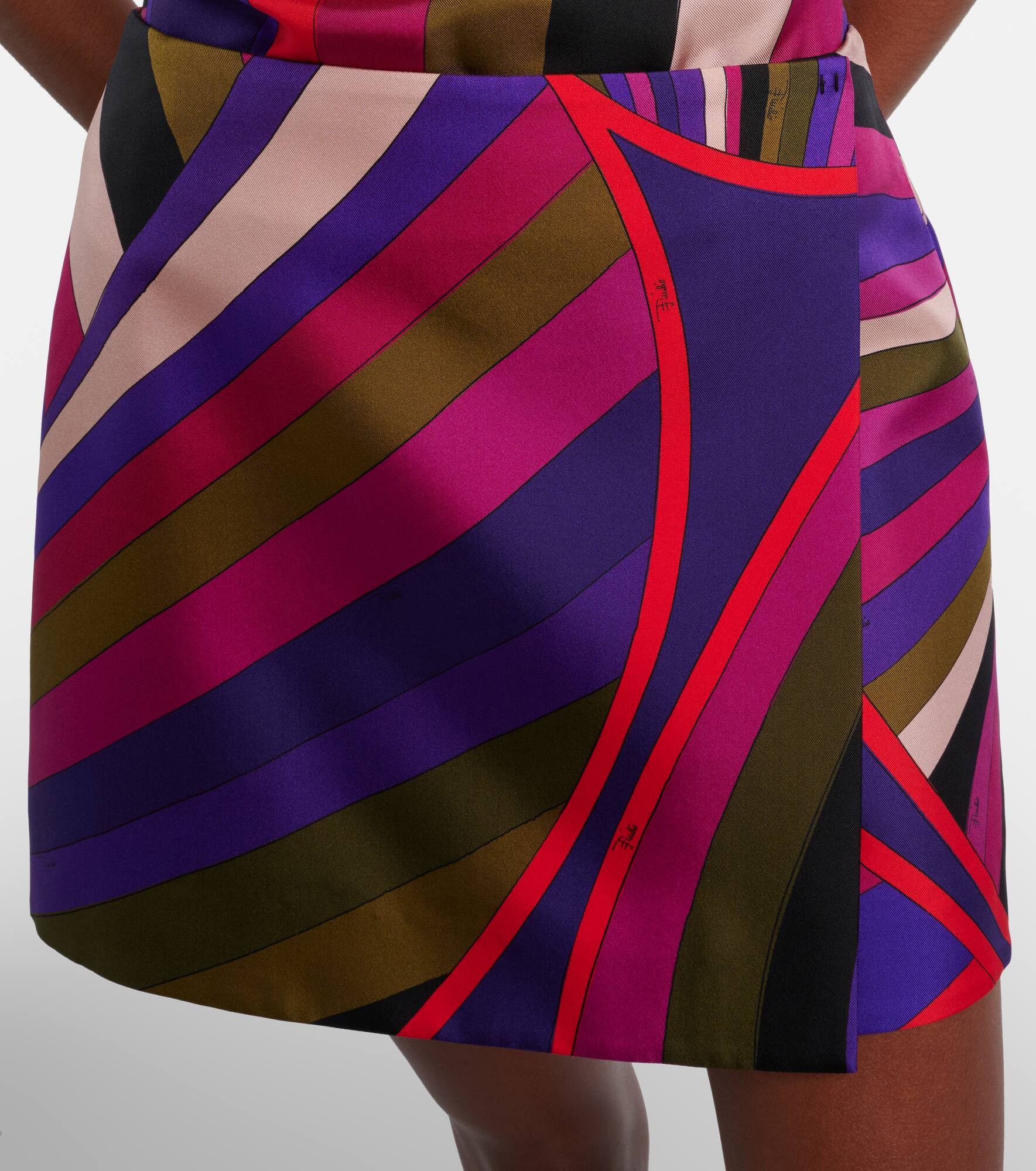 Iride silk wrap skirt - 5