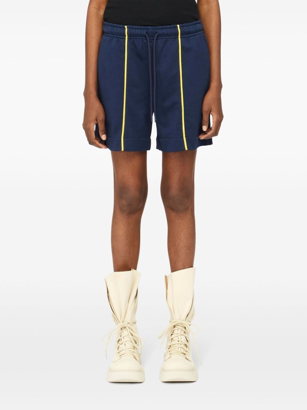 contrast-seam shorts - 3