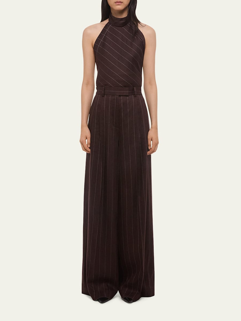 Helmut Lang Double-Pleated Wide-Leg Trousers outlook