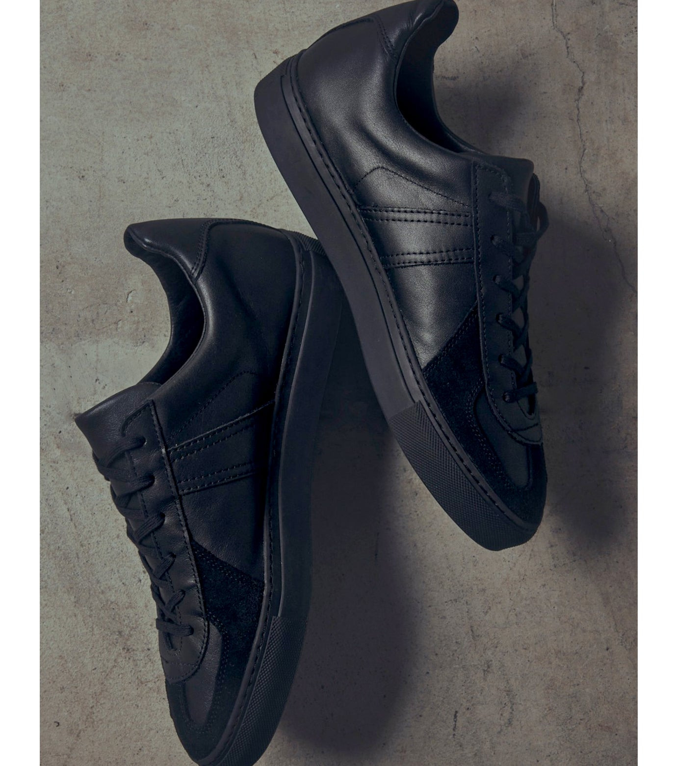 GERMAN MILITARY TRAINER with SERENA SOLE ALL BLACK - 9