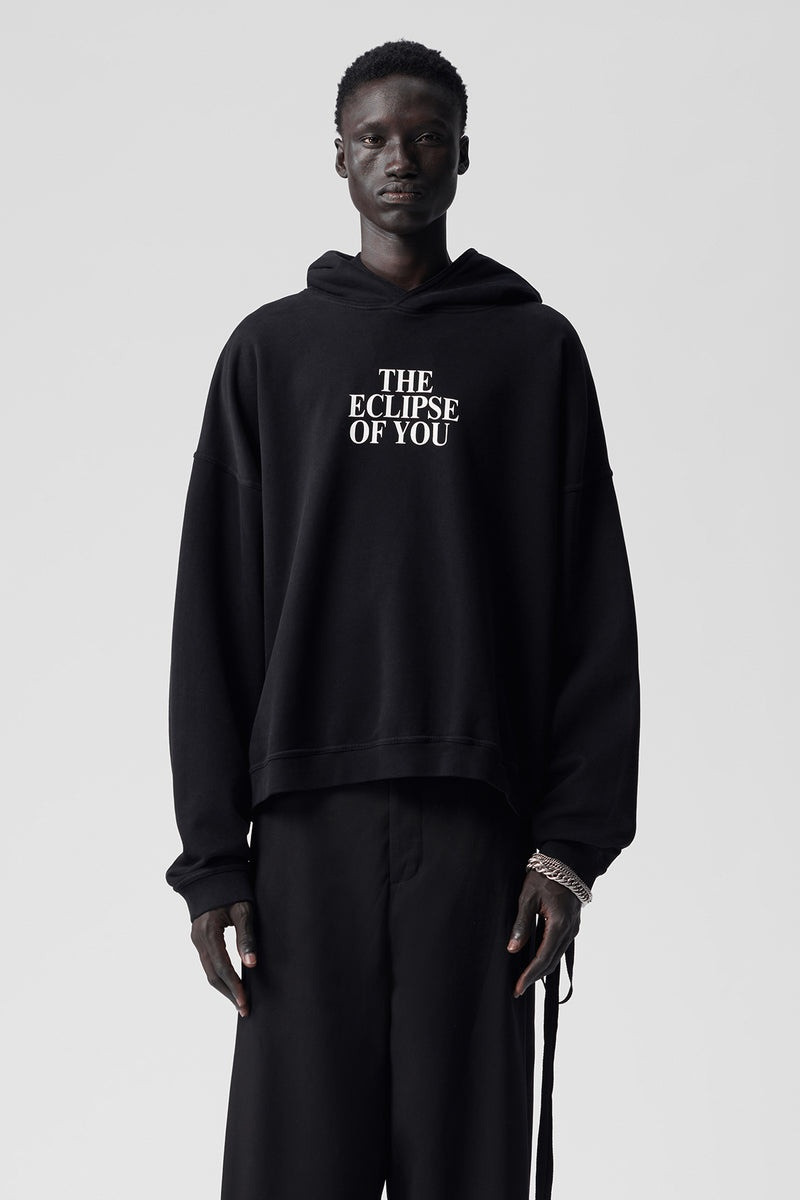 Ann Demeulemeester Achim Cropped Comfort Hoodie | REVERSIBLE
