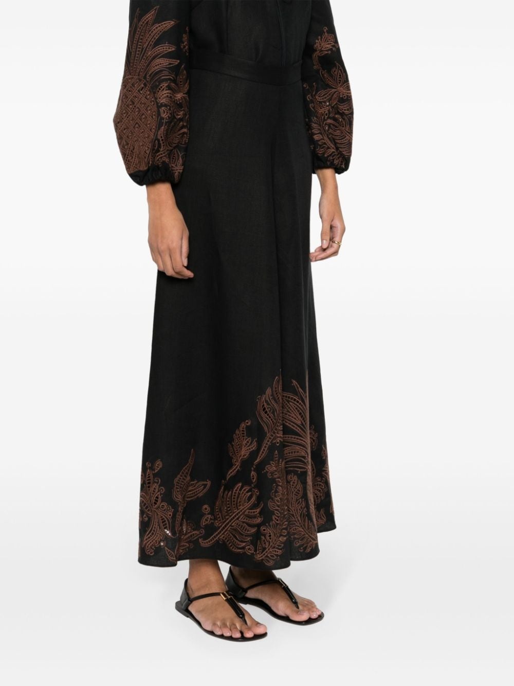 Exquisite Luxury linen skirt - 3