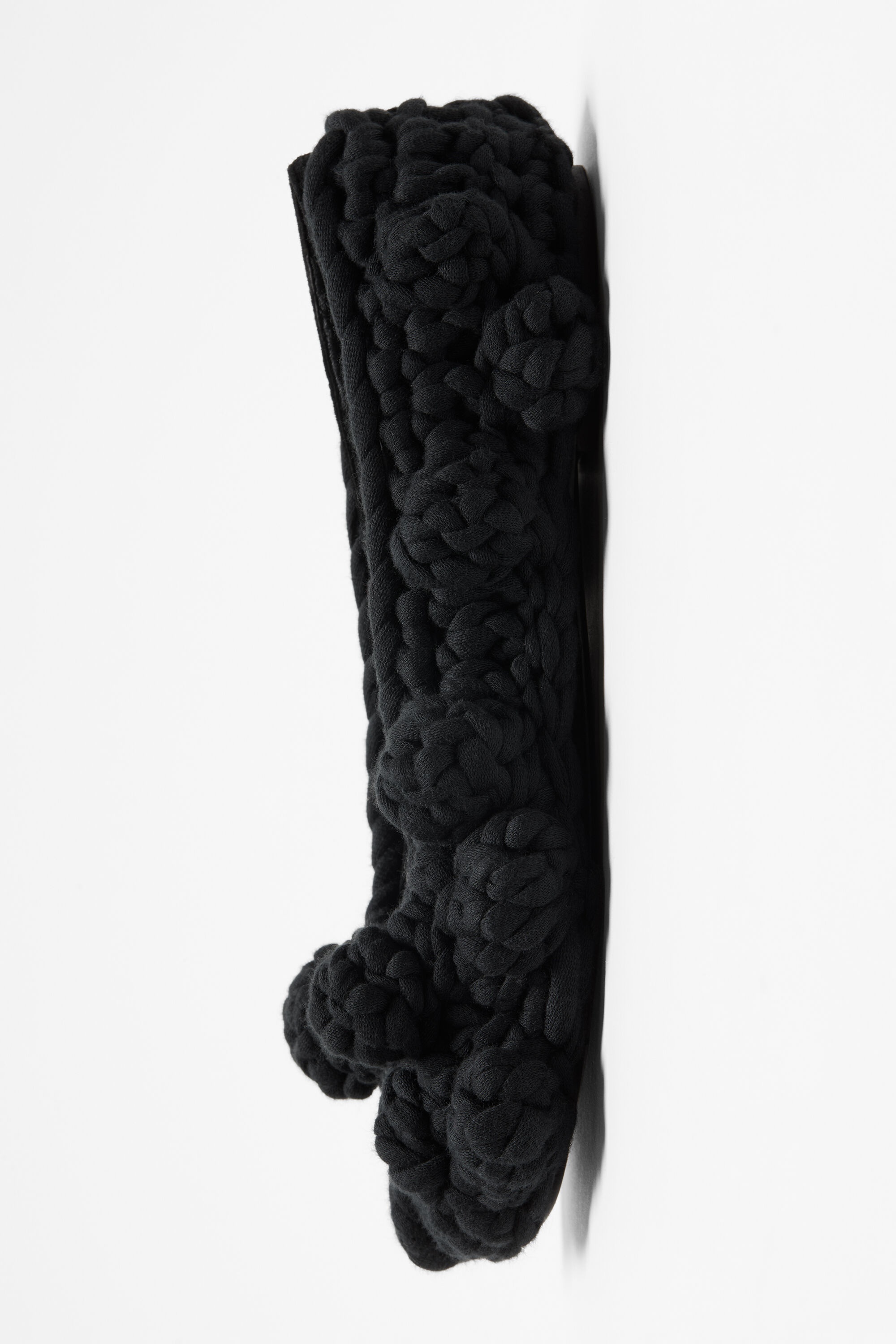 Knit ballet flat - Black - 3
