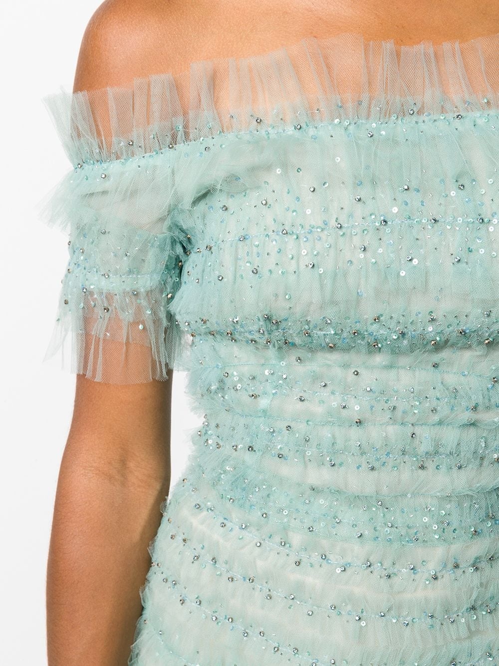 embellished tulle dress - 5