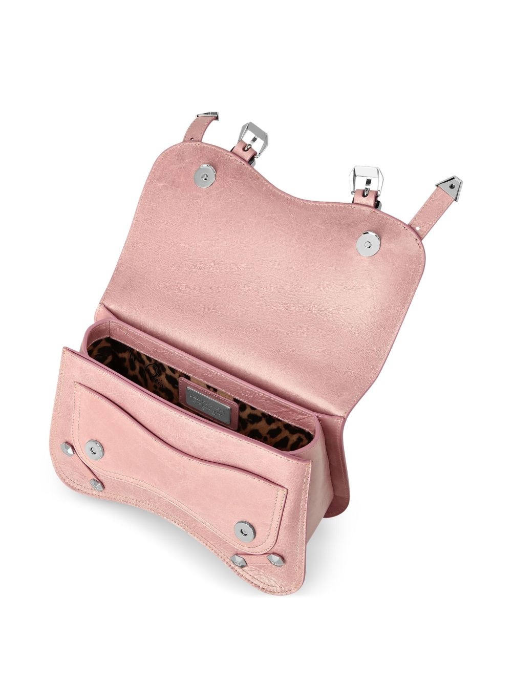 medium Hexagon leather tote bag - 5