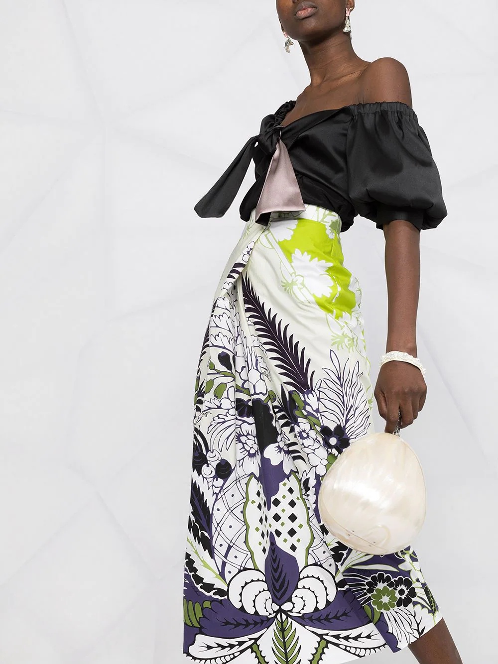 World Arazzo print midi skirt - 5