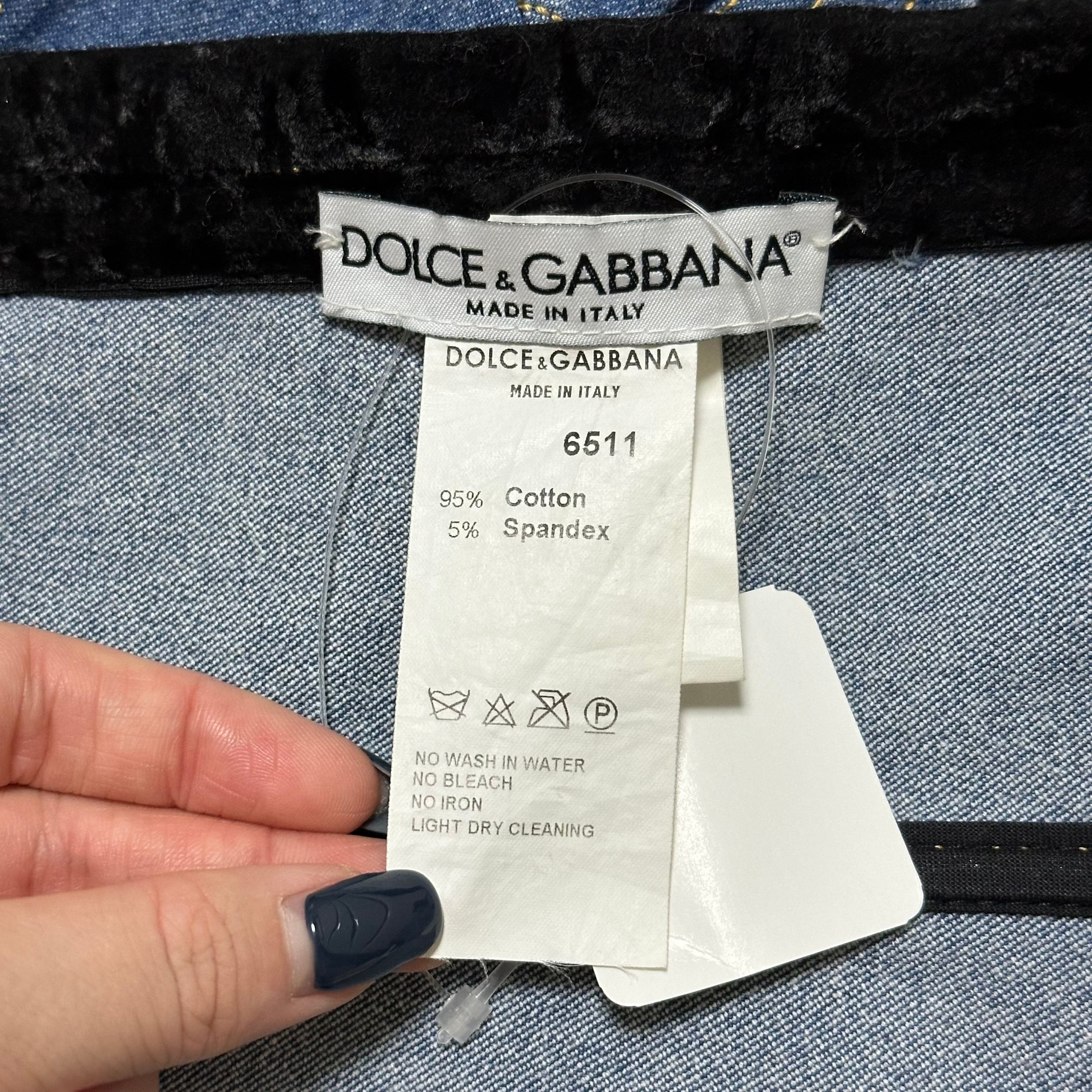 DOLCE&GABBANA Fall Winter 1996 Denim Bustier - 6