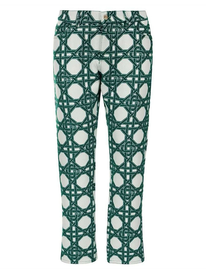 monogram-print trousers 1