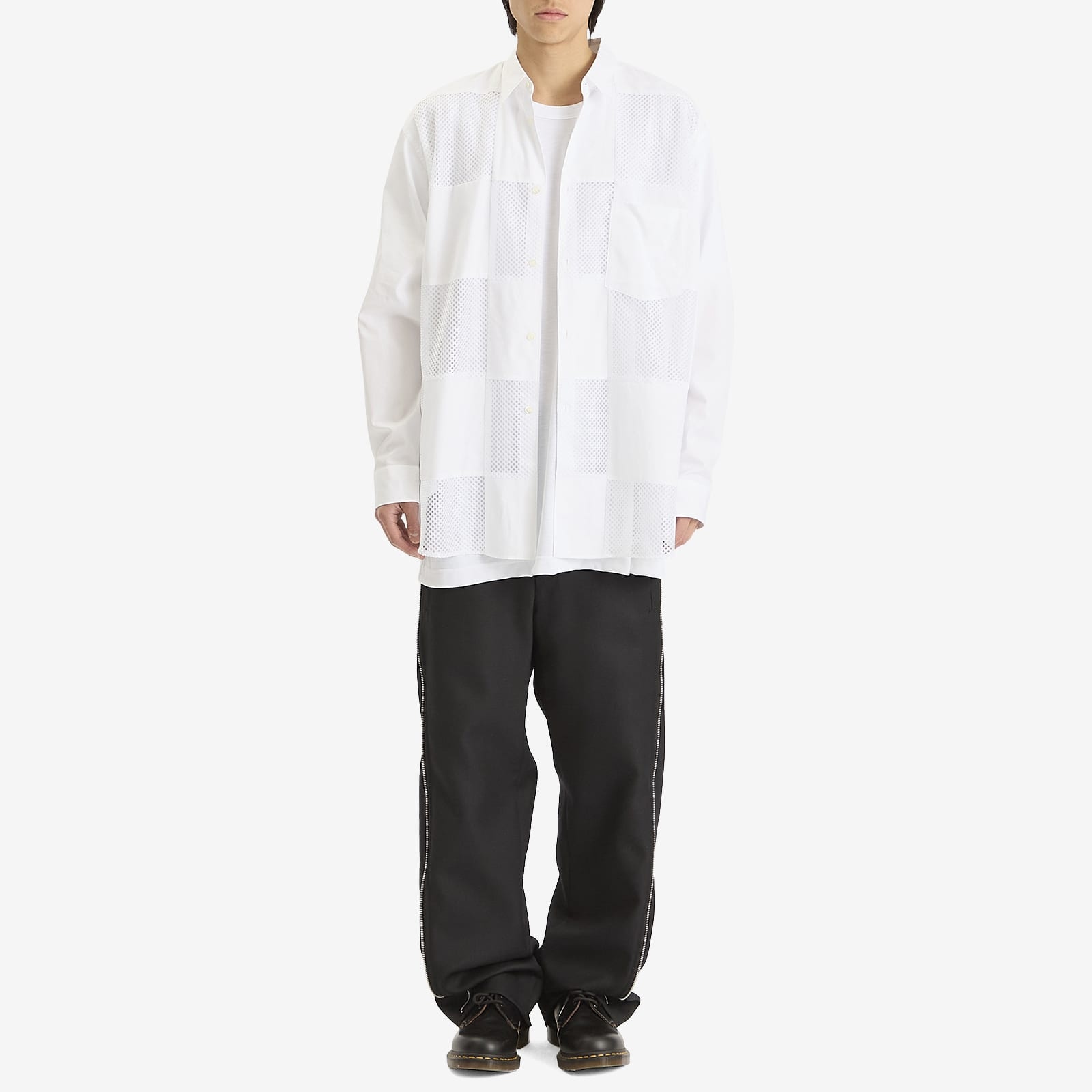 Comme des Garçons Homme Plus Patchwork Button Down Shirt - 4